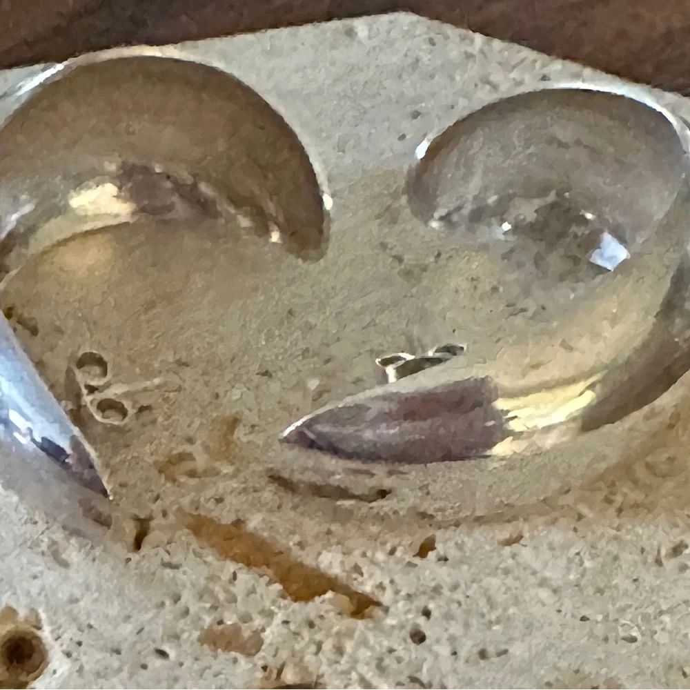 Vintage Heavy Mexico 925 Sterling Silver Earrings Boho 1.5” - Picture 10 of 12